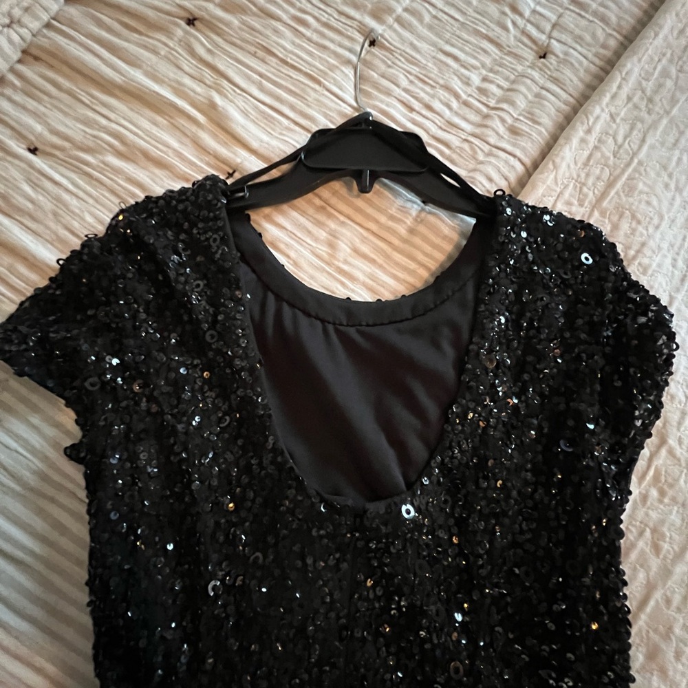 Black Sequin Dress - Picture 4 of 5